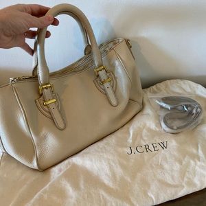 Leather JCrew satchel / crossbody